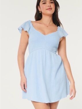 Hollister Light Blue Mini Dress